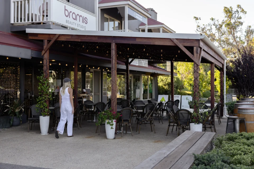 Completed Artezen Café gazebo on Naturaliste Terrace, Dunsborough — Scrase Built commercial project